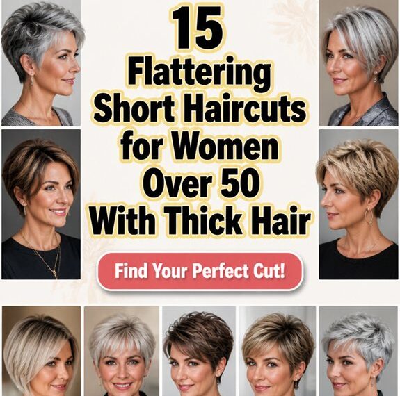 flattering short haircuts for over 50