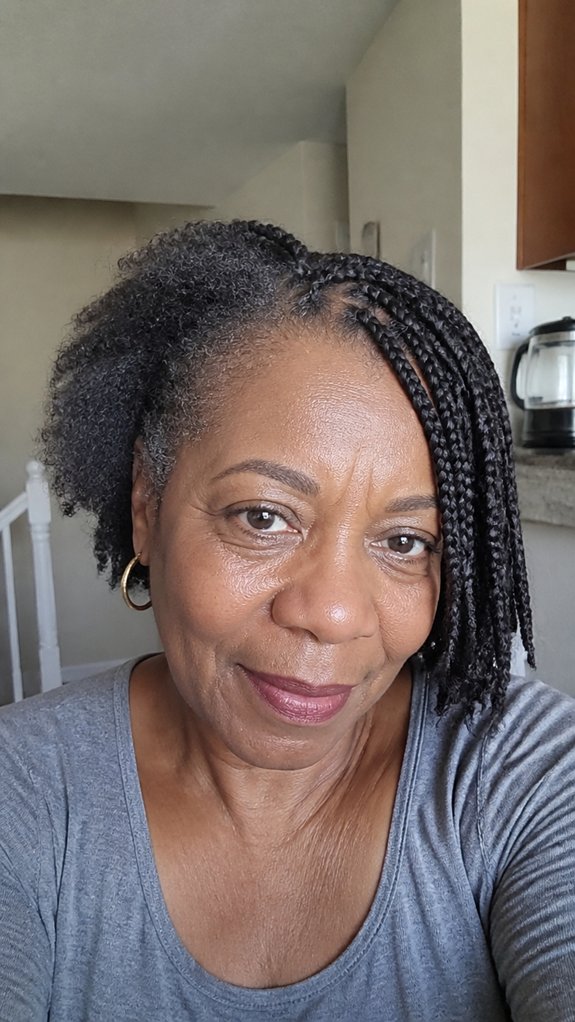 front focused gentle protective braids