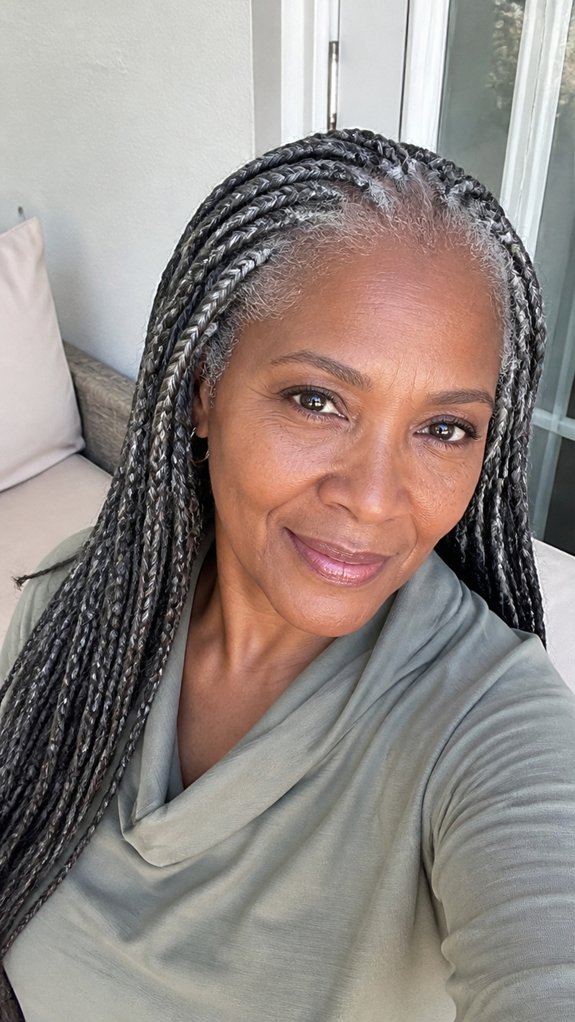 gentle low tension silver braids