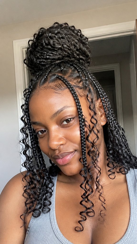goddess milano curl bun