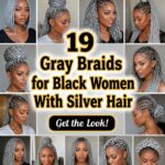 gray braided styles for black women