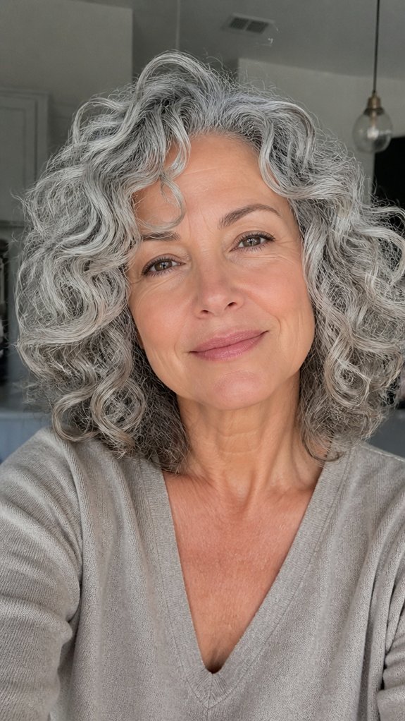 gray melt enhances curl dimension