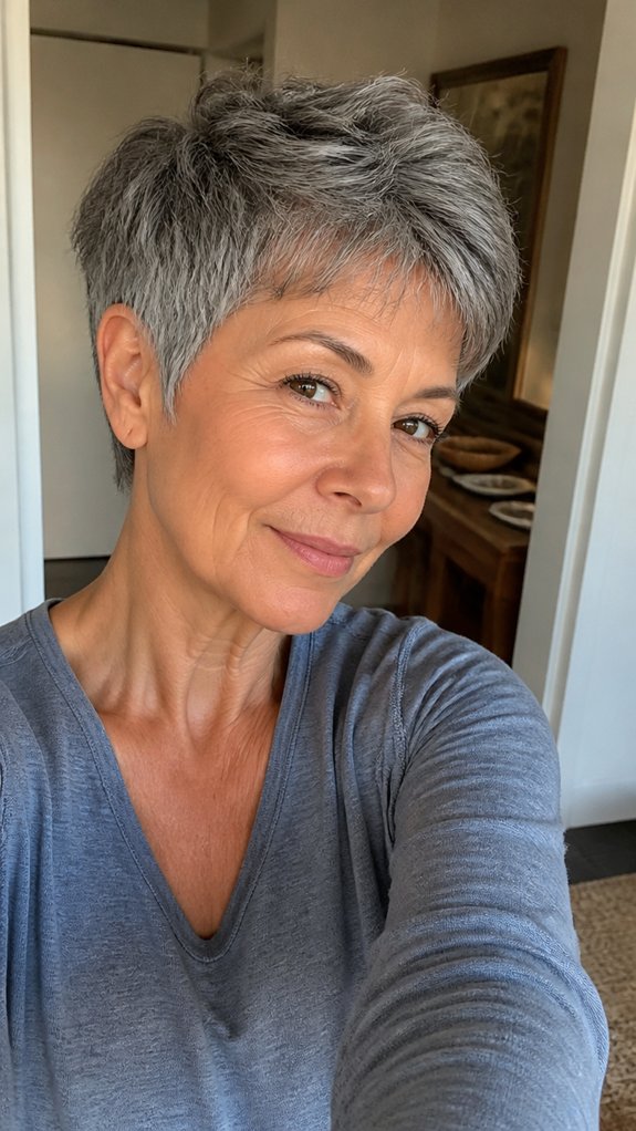 grey diffused feathered pixie layers