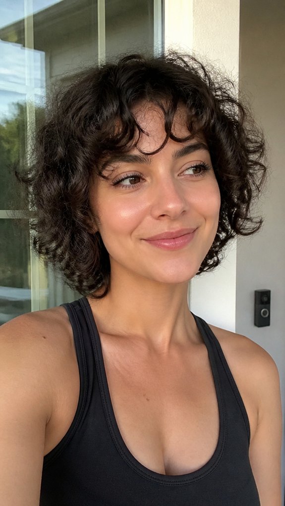 grow out layered tapered curls