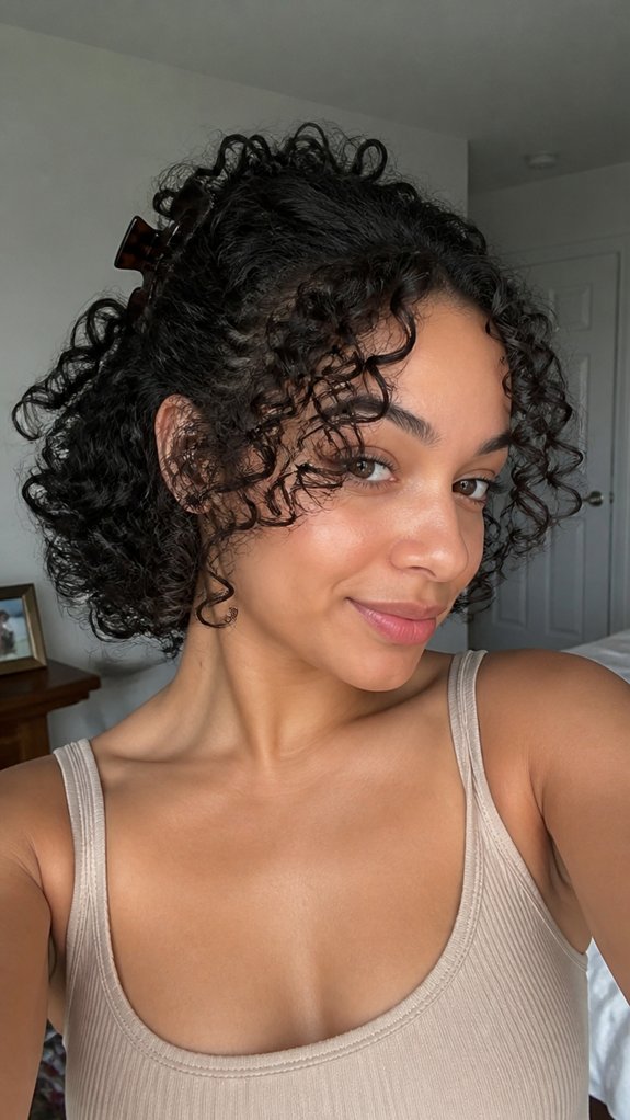 half up crown clip bounce
