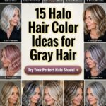 halo inspired gray hair styles