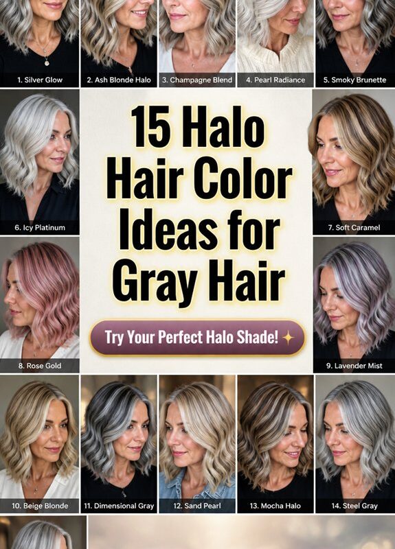 halo inspired gray hair styles