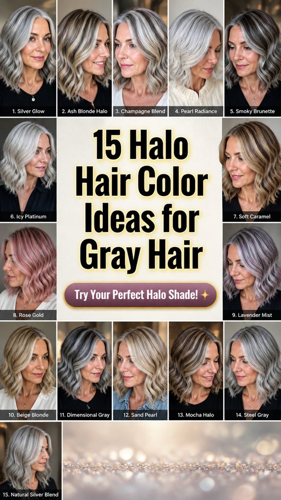 halo inspired gray hair styles
