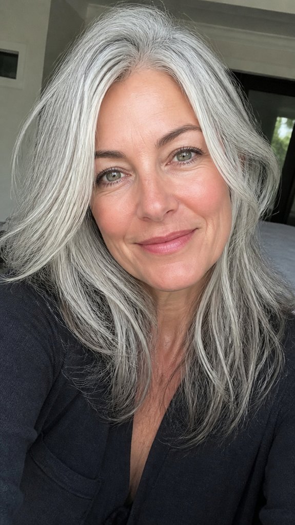 icy halo silver balayage gloss