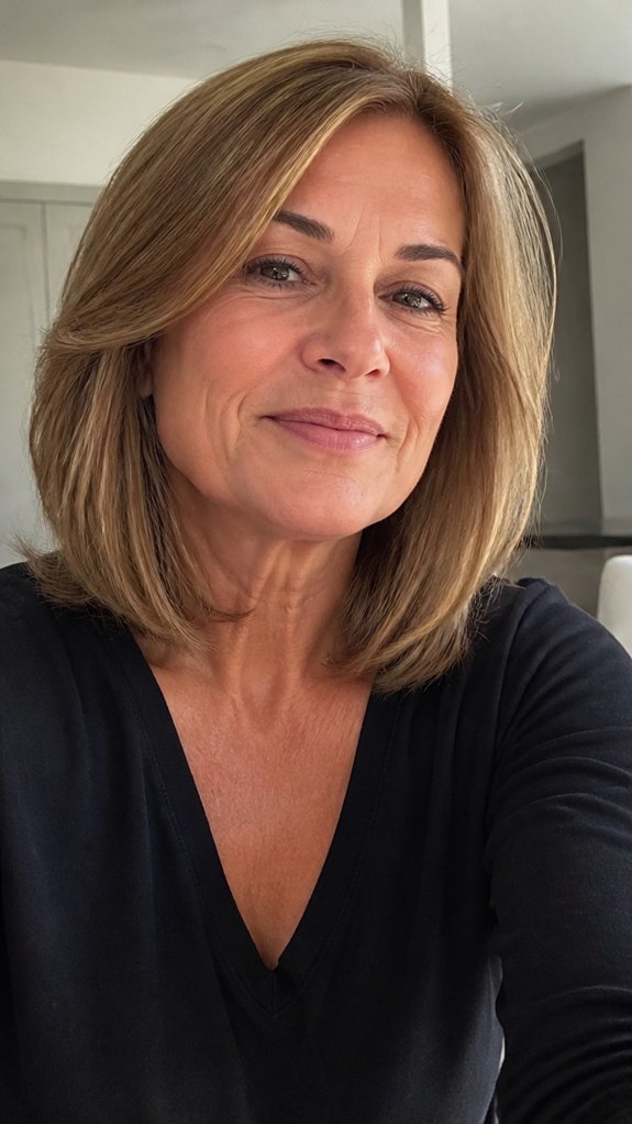 jawline framing collarbone lob