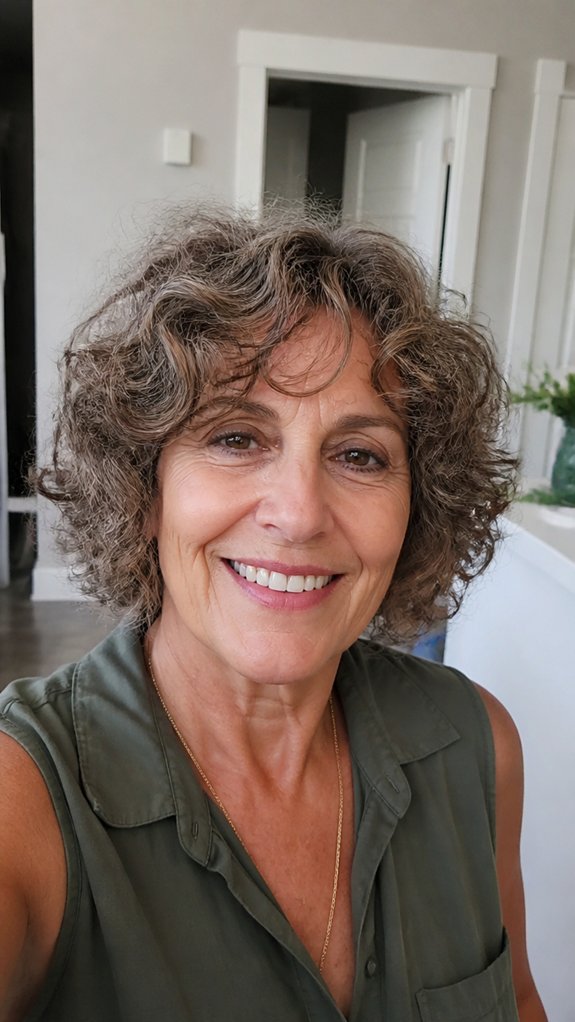 layered bouncy short curls