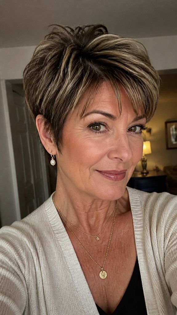 layered pixie boosts volume