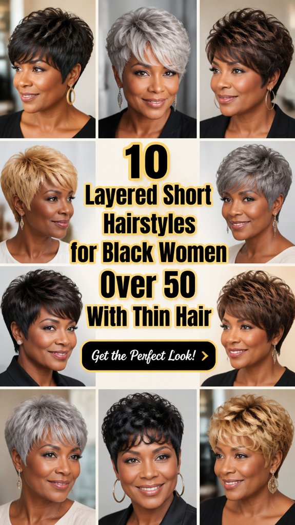 layered short thin hairstyles