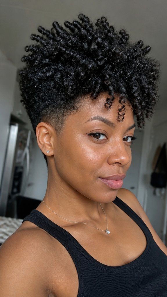 layered tapered long curls