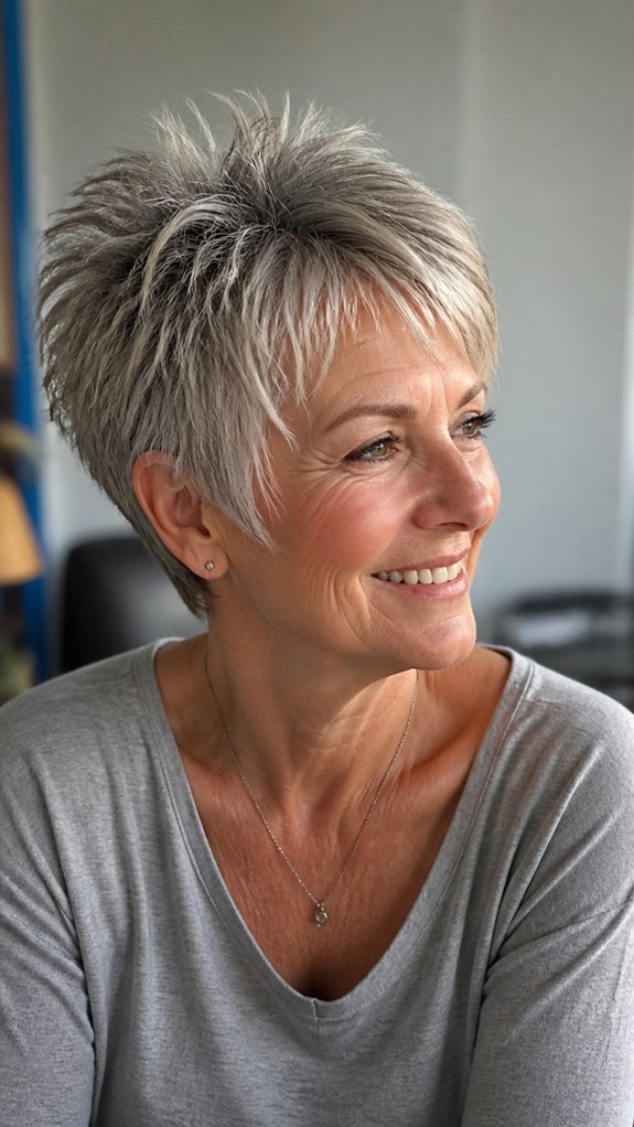 layered wispy spiky bob
