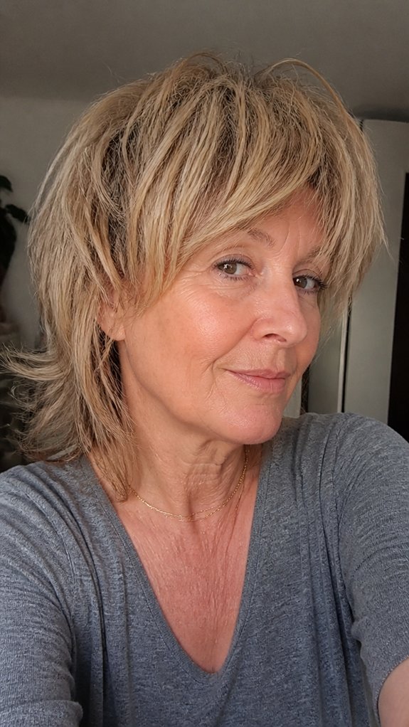 lightweight airy mullet shag