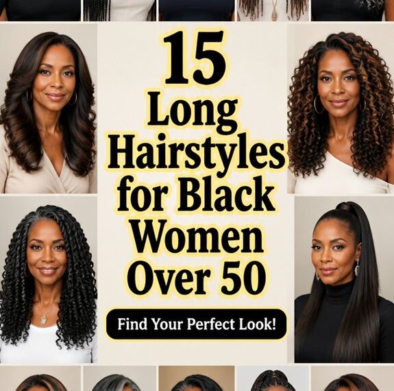 long hairstyles for older black women