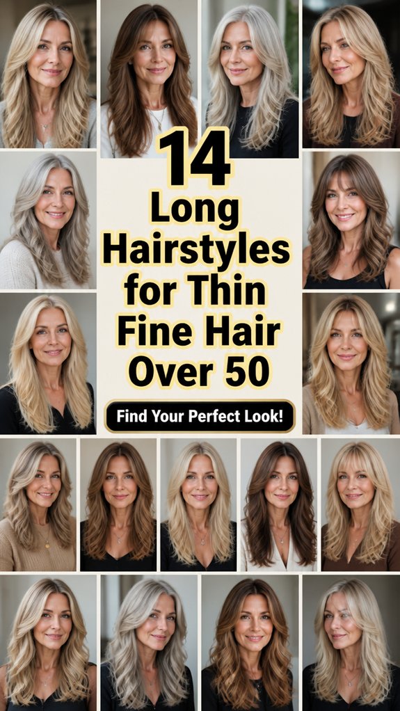 long hairstyles for thin hair
