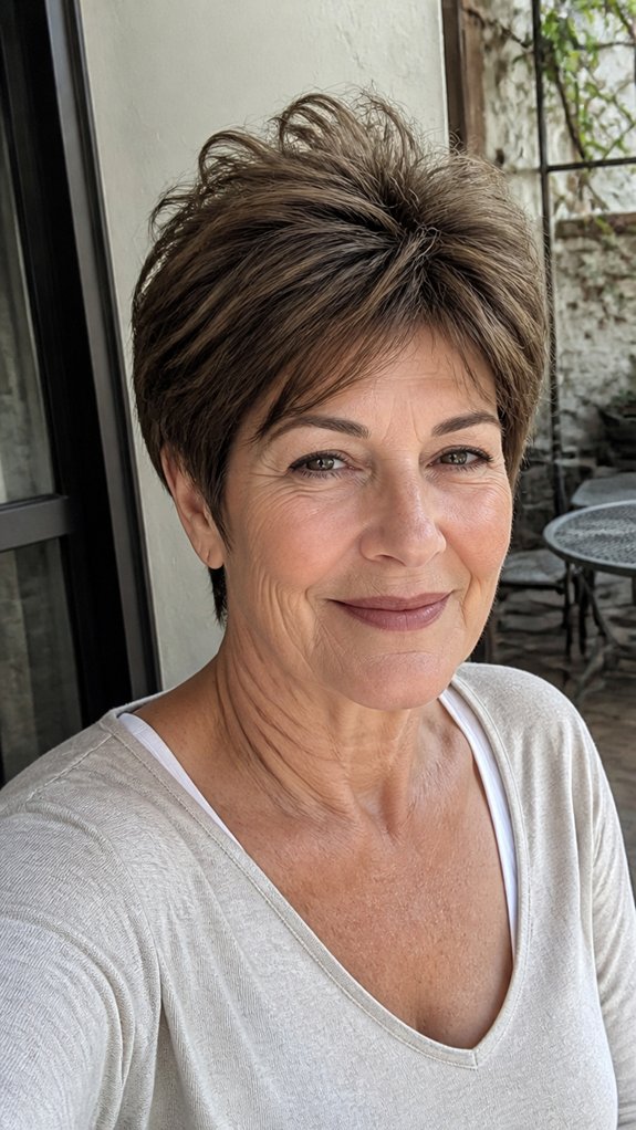 long pixie crown taper