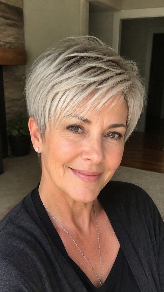 long top pixie tapered back