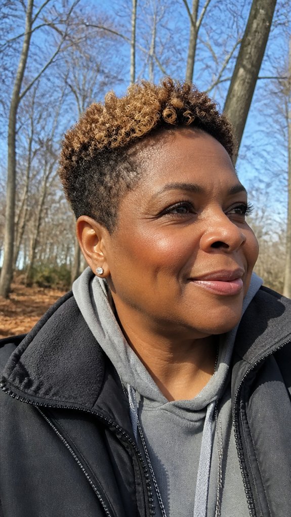 low heat two tone pixie