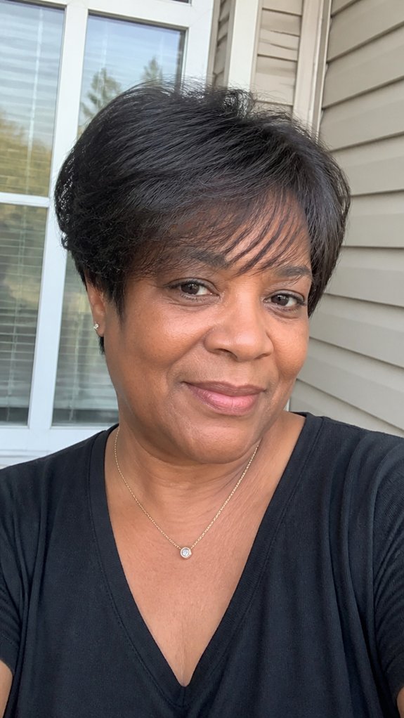 low maintenance layered crop haircut