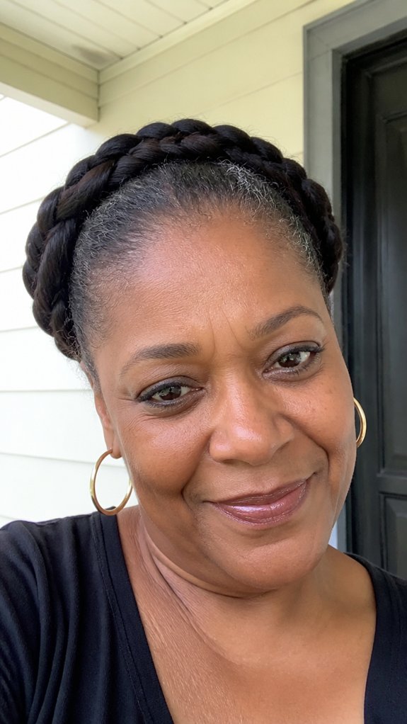low maintenance protective braided crown