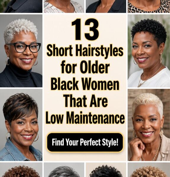 low maintenance short hairstyles for older black women