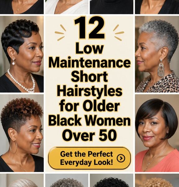 low maintenance short hairstyles over50