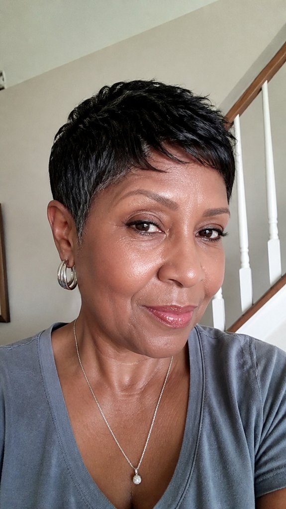 low maintenance soft tapered hairstyle