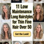 low maintenance thin haircuts over 50