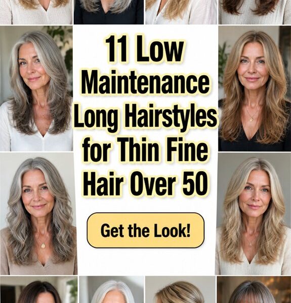 low maintenance thin haircuts over 50