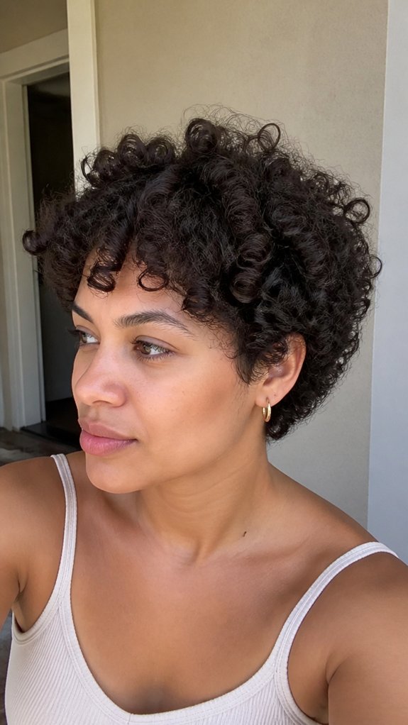 match haircut to curls