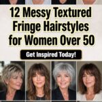 messy textured fringe hairstyles