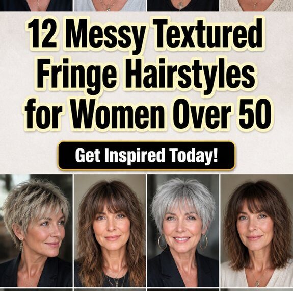 messy textured fringe hairstyles