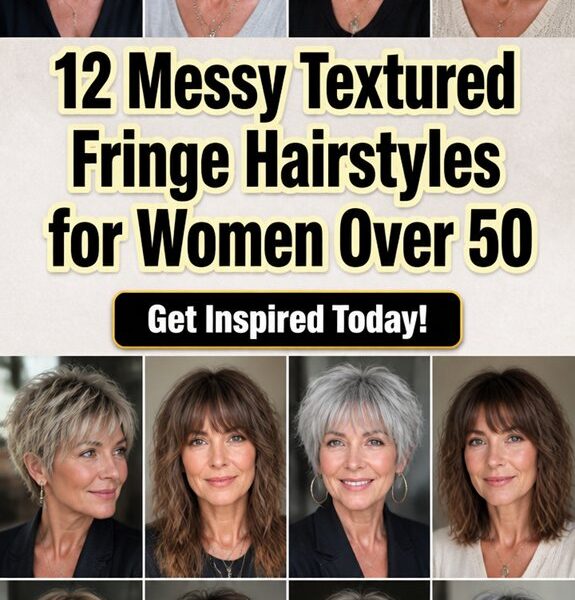 messy textured fringe hairstyles