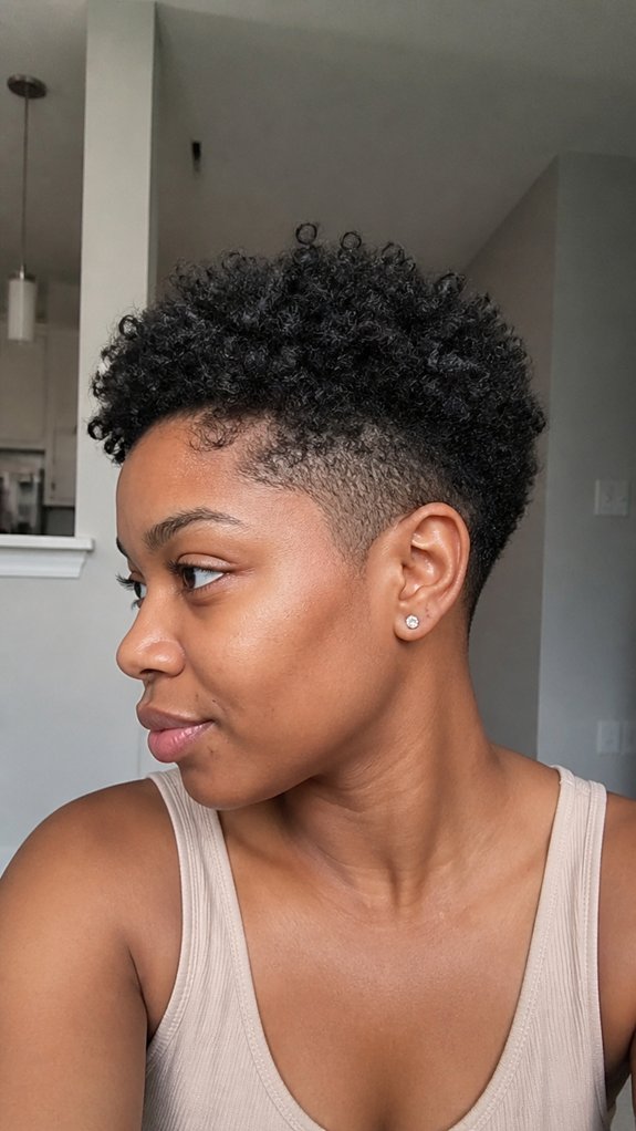 mid taper fade curls
