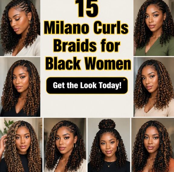 milano curly braided styles