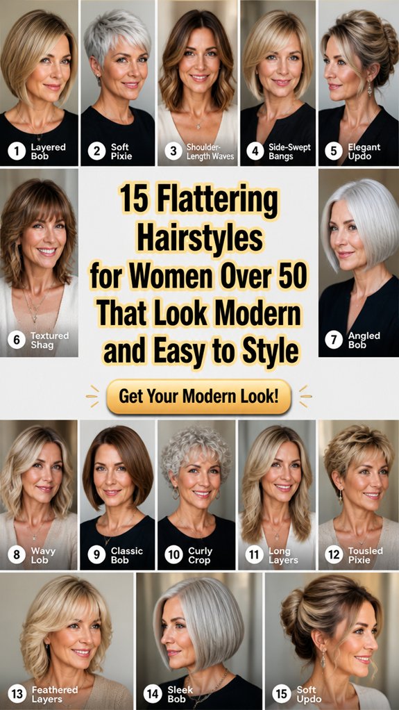modern flattering hairstyles for 50