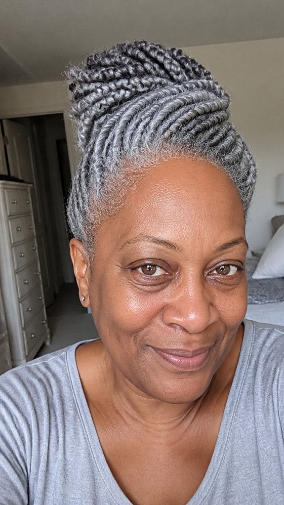 moisturize gray hair regularly