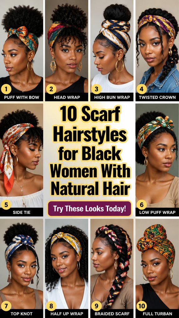 natural hair scarf styling ideas