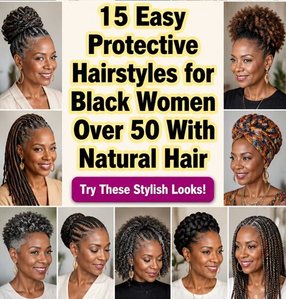 protective natural hairstyles over50