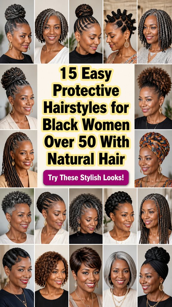 protective natural hairstyles over50