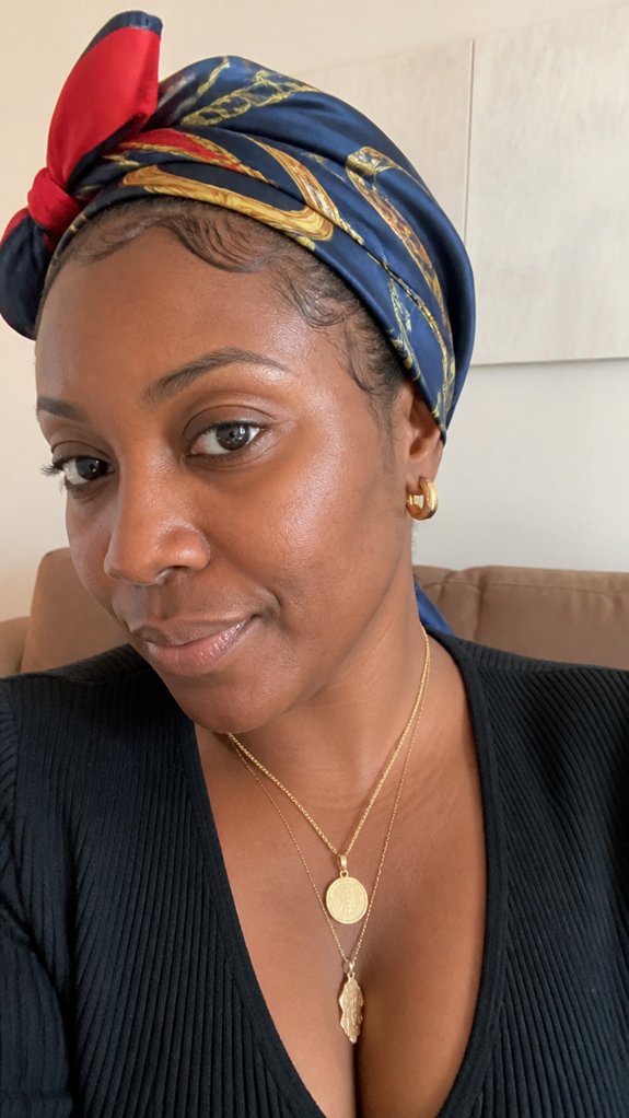 protective satin twist nighttime wrap