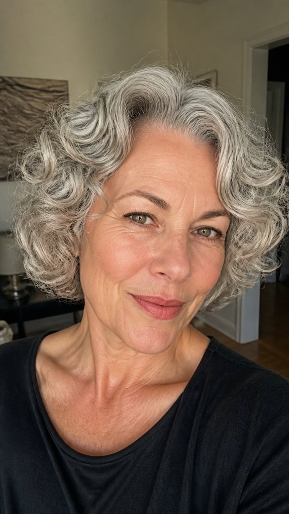 retro chin length springy ringlets