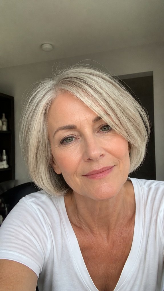 root lifted bouncy bob styling