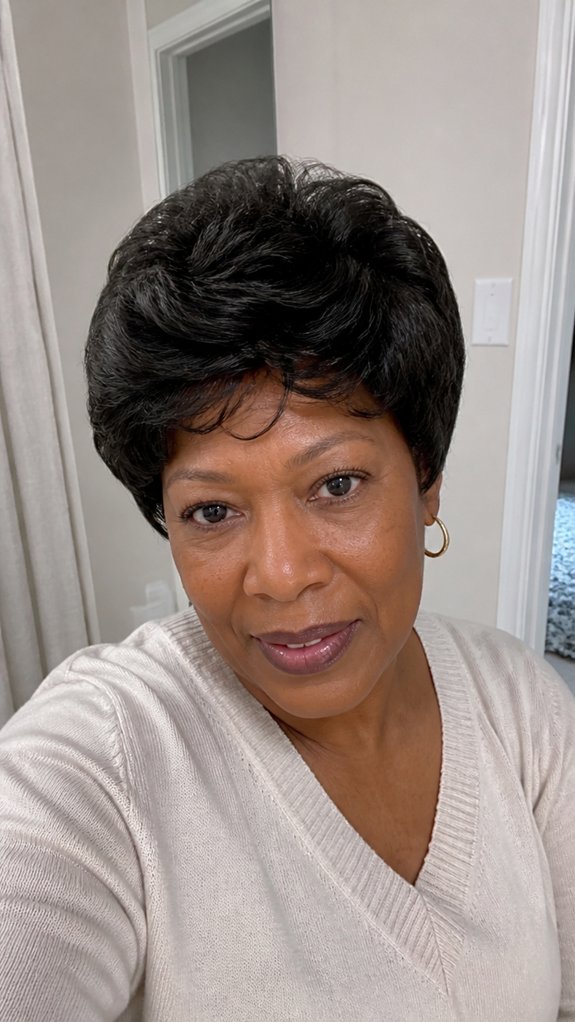 rounded chin length lifted bob