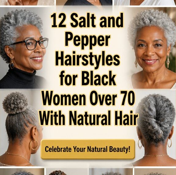 salt and pepper natural hairstyles over70