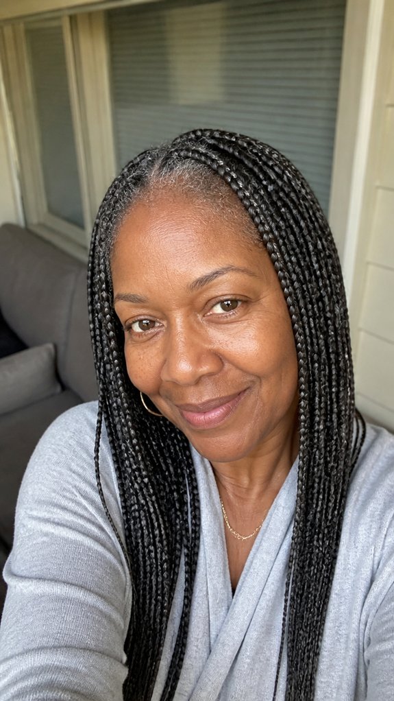 scalp friendly lightweight low tension braids