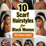 scarf hairstyles for black women